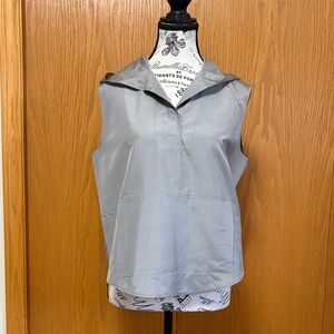 Anne Klein Silver Sleeveless Blouse